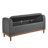 Prea 50" Mid-Century Modern Textured Fabric Lift Top Storage Bench with Interior Storage, Classic Button-Tufted Detail-1910274732