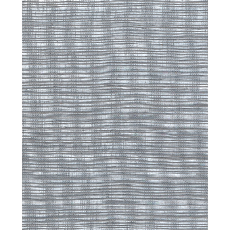 Impression Abstract Grass Cloth Wallpaper Double Roll, Platinum