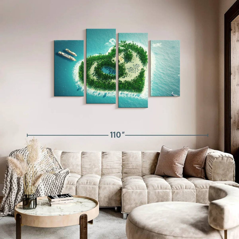 Gillard Heart Beach Paradise, H 48 po x l 75 po