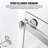 Catalyst 68"- 73" W X 79" H Double Sliding Frameless Shower Door In Brushed Nickel With 3/8" Clear Glass-133996244-96391519