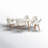 Anautica 6 - Person Wood Patio Dining Set with Rectangular Table