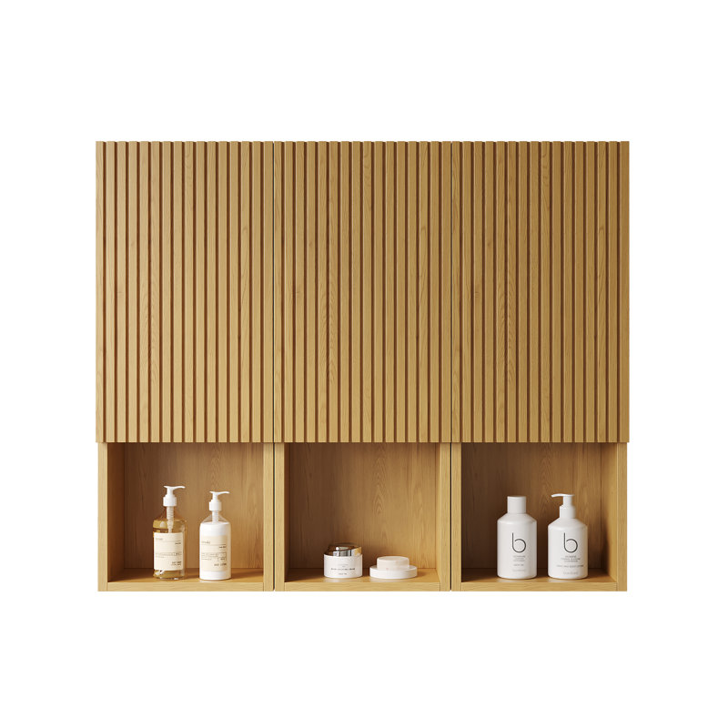 Ensemble d'armoires de rangement mural 41 "avec portes et compartiments ouverts Gritton