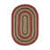 Cozell Braided Jute Non-Shedding Premium Red/Gold/Cream Rug