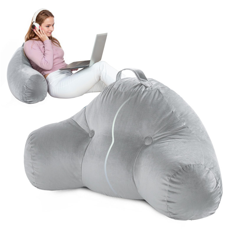 Grey Backrest Cushion