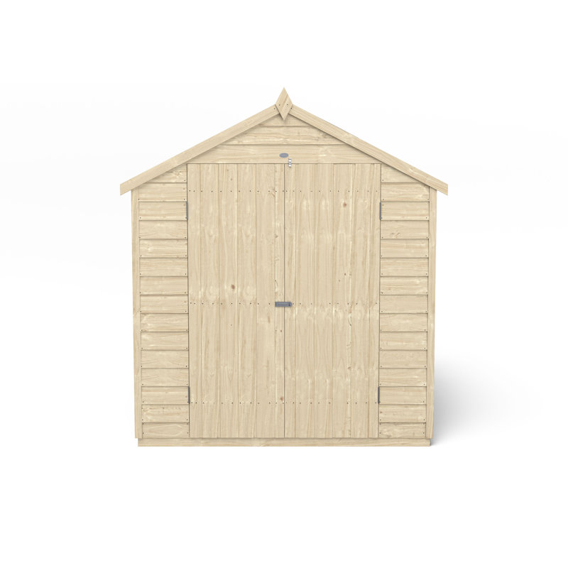 6 ft. W x 8 ft. D Solid Wood Garden Shed