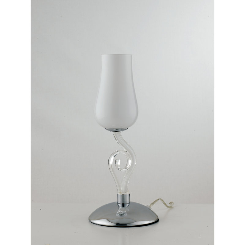 Pedro Glass Torchiere Lamp