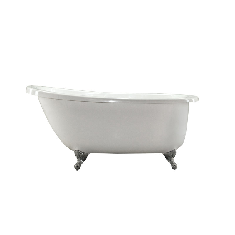 Annette 65'' L Soaking Bathtub, White