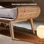 Banc revêtu de rotin en bois massif-224517555-224517554