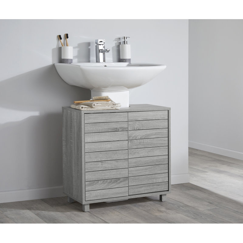 Ernestas 60cm Single Bathroom Vanity Base Only in Grey