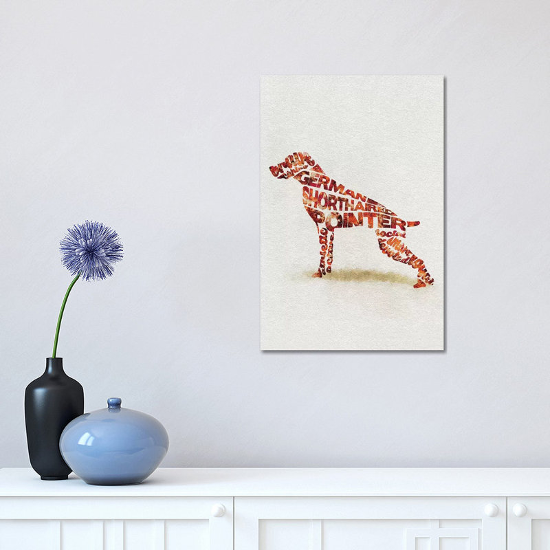 German Shorthaired Pointer by Ayse Deniz Akerman - Wrapped Canvas Print, 30.48 cm H x 45.72 cm W