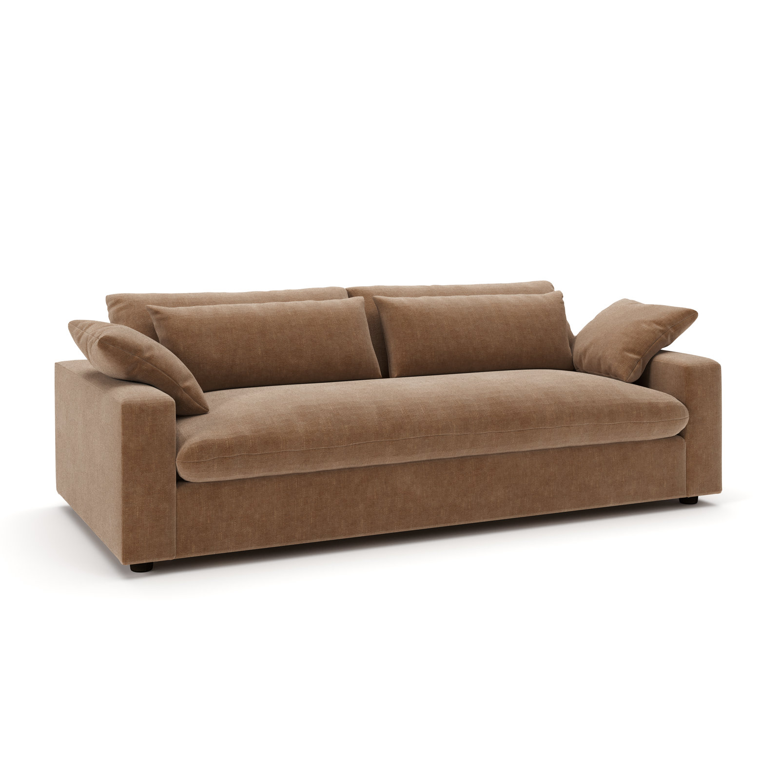 Remy 90'' Upholstered Sofa, Andrew Cognac