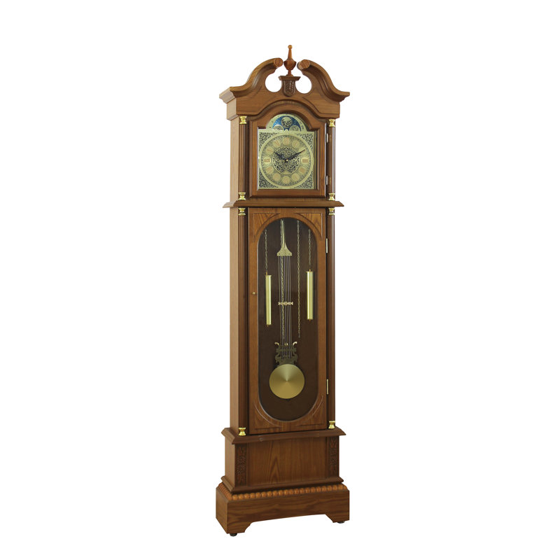 181.9cm Wood Grandfather Clock, Mission Oak