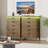Modern Wood Chest of Drawers Organizer for Bedroom, Closet & Living Room, Space-Saving Dresser with Charging Station & RGB LED Lights-187604331