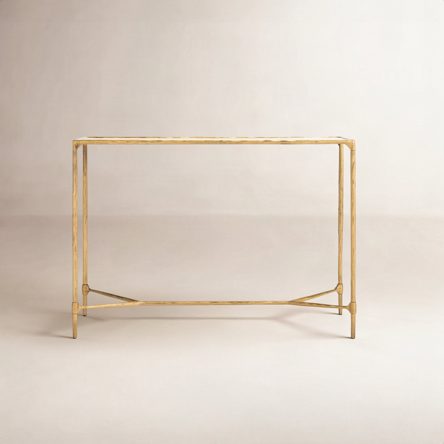 Sewall 42" Console Table, Brass