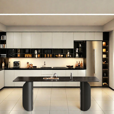 Modern Rectangular Sintered Stone Dining Table