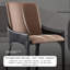 Chaise avec accoudoirs à dossier solide noir et brun (ensemble de 2)-130060045