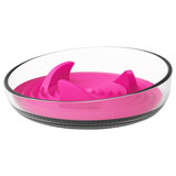 Pet Life 'Cirlicue' Shark Fin Shaped Modern Slow Feeding Pet Bowl