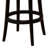 Alesja Swivel Counter or Bar Height Armless Bar Stool with Footrest in Faux Leather and Black Wood-17752755-41670666