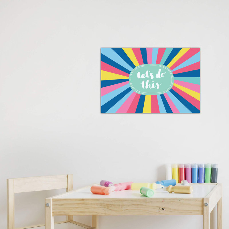 «Let's Do This» par Nancy Mckenzie - reproduction d'art, H 18 po x l 26 po x P 1,5 po, Toile tendue, Pas de tapis