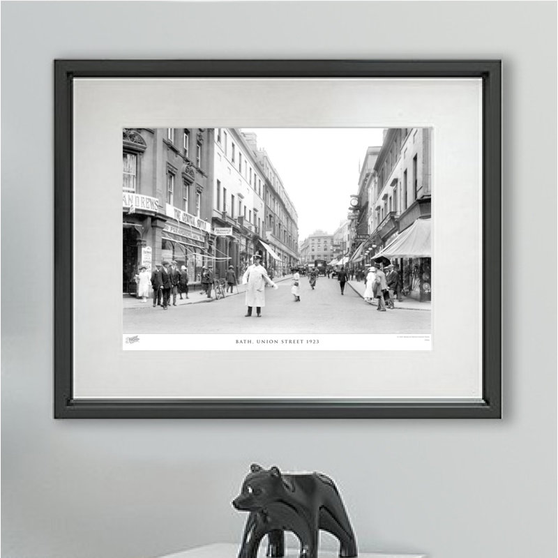 Bath, Union Street 1923 - Single Picture Frame Print, 60cm H X 80cm W x 2cm D