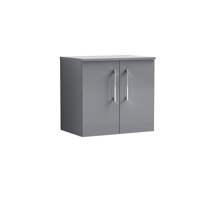 Arno Single Bathroom Vanity Base Only, Satin Anthracite