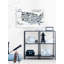 «Blue Animals Map», reproduction sur bois blanc-61297454