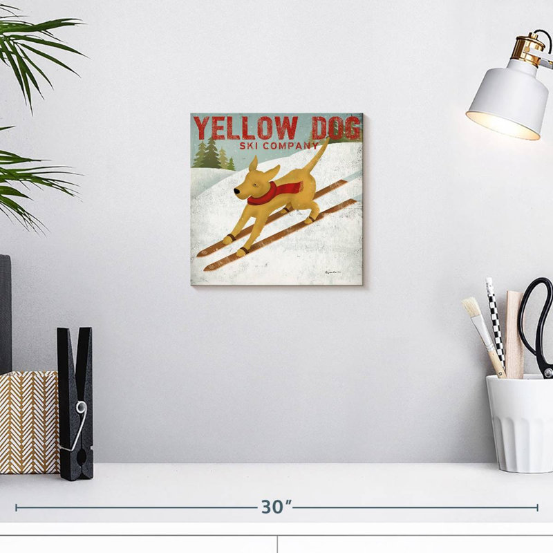 Brampt Yellow Dog Ski Co, H 10 po x l 10 po
