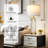 27.5” Modern Coastal Glam Bedside Table Lamps with USB & Type-C Ports, Built-in Night Light