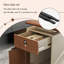 Bureau rectangulaire 62,99 "brun minimaliste-438982649