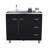 Utility Sink Cabinet Telford, Kitchen, Black