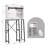 Over The Toilet Storage Cabinet With Sliding Barn Door, Bathroom Shelves Over Toilet Storage Featuring Adjustable Shelves And Side Storage Rack For Compact Bathrooms Use White