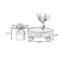 Ensemble de tables basses gigognes noyer et verre-129189487
