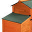 Poulailler orange innovant avec deux points d'entrée, une pente de glissement et des panneaux d'habitat à motifs colorés, une chambre à coucher, une course extérieure pour les petits groupes