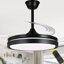 Ventilateur de plafond 42 po avec lumières, télécommande, moteur silencieux et réversible A Avadik BlackModern-408065379-408065404