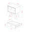 Table de chevet Annette Mid-Century-273045773