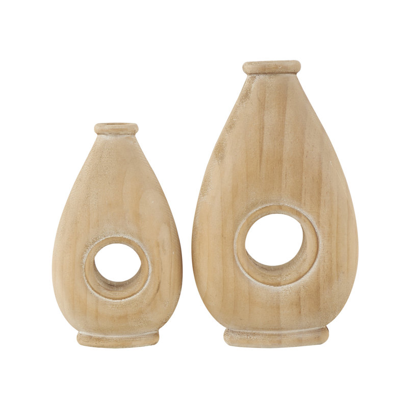 Vase de table en bois Gadison