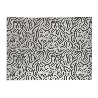 Cozy Swirl Non-Slip Outdoor Rug