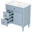 Meuble-lavabo élégant l 30 po avec lavabo en céramique-221347388