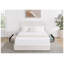 Grand lit plateforme tapissier Liv