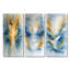 Parallel Coastal Divide Horizon Landscape I - Collection de décorations murales à imprimé abstrait 3 pièces-636663991-636663988-636664009