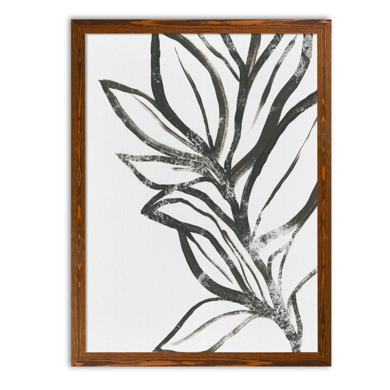 « leaf instinct ii » par paul cezanne-cadre photo, reproduction d’art, H 30 po x l 22 po x P 1,25 po, Cadre en toile d’érable