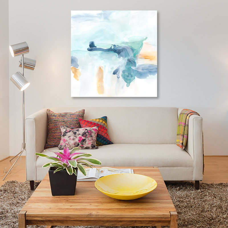 « liquid vista ii », impression sur toile, H 37 po x l 37 po x P 1,5 po, Toile tendue, Pas de tapis