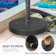 Arhab 24kg Resin Free Standing Umbrella Base with Wheels