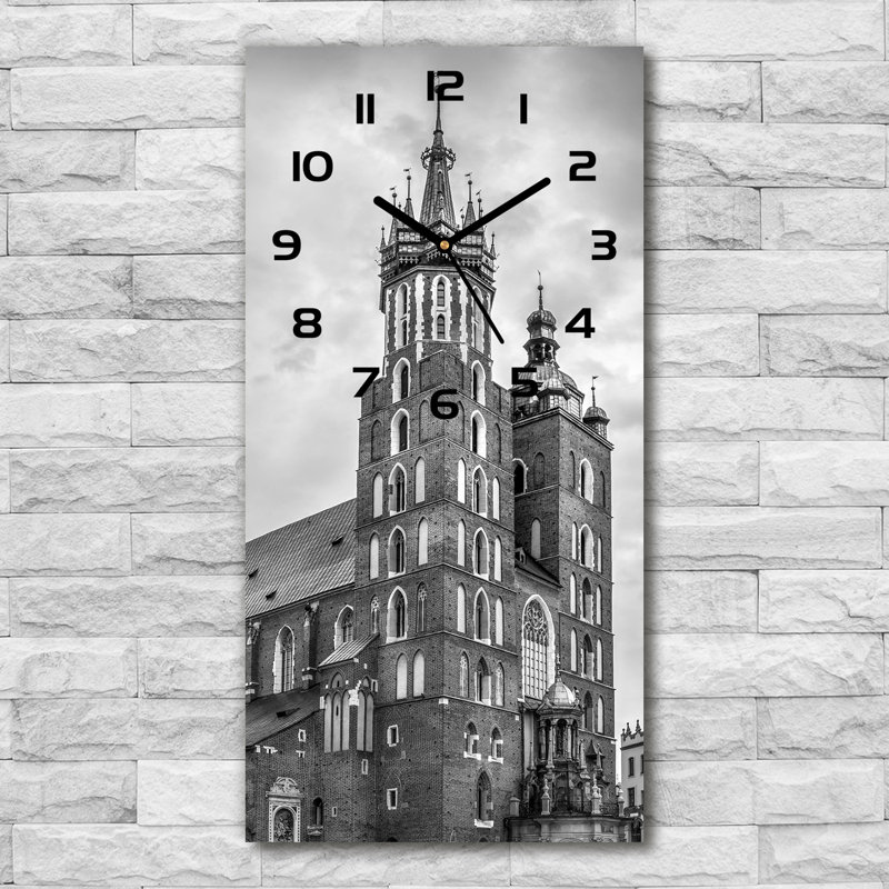 Jayqwan Glass Wall Clock, Black
