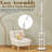 65" Freestanding Coat Rack with Rotating Storage Shelves, Wooden Coat Tree Stand with 6 Hooks, Coat Rack with Shelf for Entryway, Bedroom, Hallway, Corner and Office-1409697888