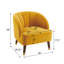 Fauteuil d'appoint rembourré avec pieds en bois-816122638