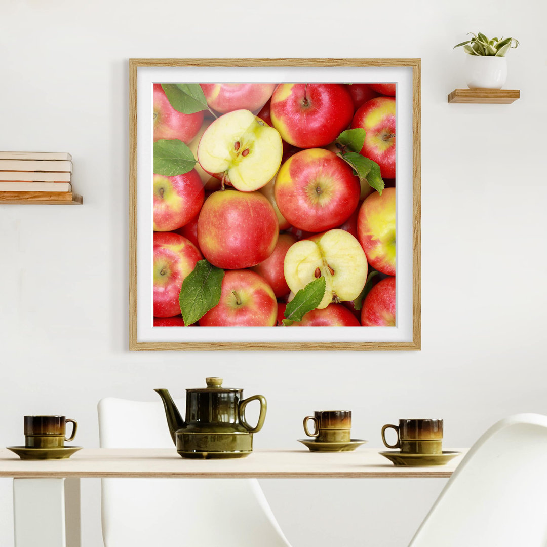 Gerahmtes Poster Juicy Apples