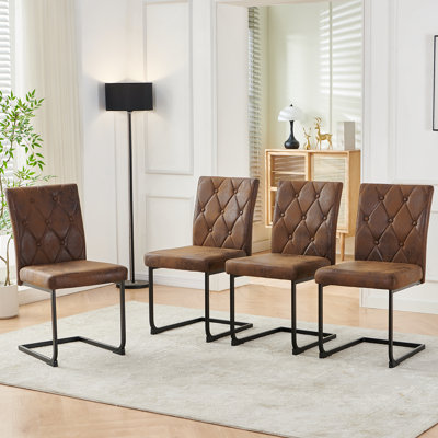 Upholstered Dining Chair with 8.5CM Thick Seat