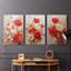 Floral Study Series CIX - Ensemble de toiles tendues avec châssis Premium - Prêt à être accroché-1934297652