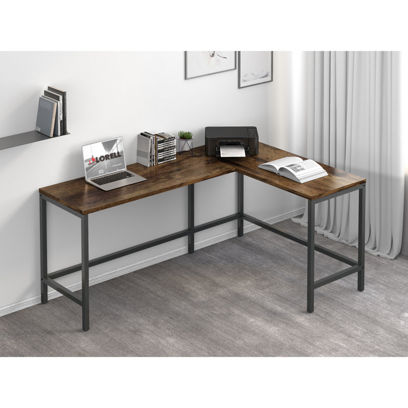 Soho L-Shaped Metal Base Writing Desk